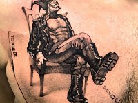 Тату Джокер на груди