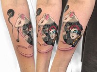 Тату крыса-якудза