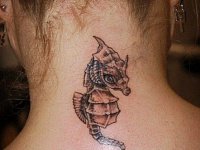 Татуировка морской конек