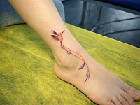 Маленькая тату птичка