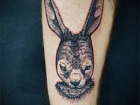 Тату заяц дотворк