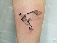 Тату голубь дотворк