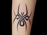 Тату паук трайбл