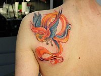 Тату жар-птица феникс