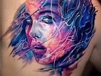 Тату цветной портрет