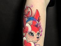 Тату кот аниме