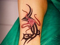 тату для девушек на ноге узор