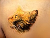 татуировка котенок