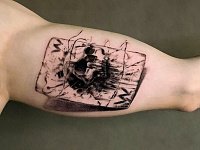 Тату карта и череп