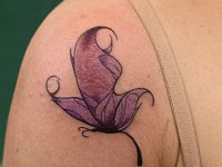 Небольшая тату бабочка