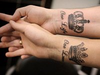 парная татуировка короны