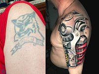 Перекрытие тату биомеханика