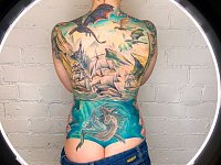 Тату корабли и драконы