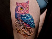 Тату сова и ловец снов