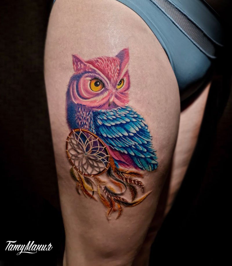 Тату сова и ловец снов