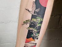 Тату журавли