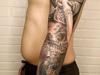 Тату рукав планета обезьян