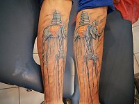 тату слоны сальвадора дали