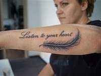 тату красивая надпись