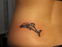 Татуировка дельфин маори