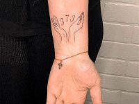 Тату руки с цифрами