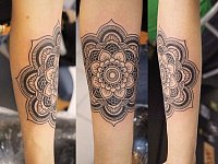 тату мандала мехенди