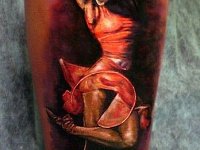 Тату портрет балерины