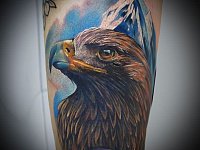 Тату голова орла
