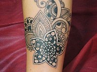 Тату кружевные узоры