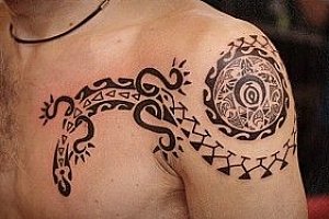 Тату полинезия, фотографии татуировок в полинезийском стиле - ТАТУ-МАНИЯ