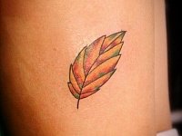 Тату листок