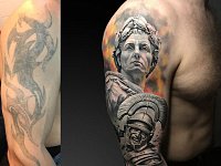 Перекрытие тату Цезарь