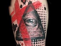 Тату глаз треш полька