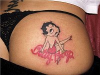 Тату пин-ап на попе