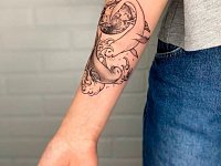 Тату два тюленя