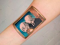 Тату Магритт влюбленные