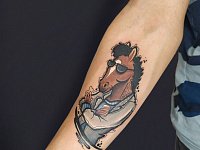 Тату конь БоДжек