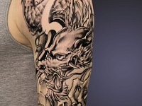 тату восточный дракон