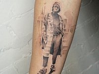 Тату портрет девушки