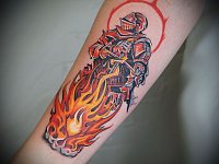 татуировка Воин