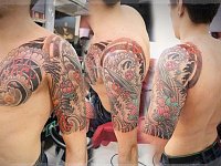 Тату акула в японском стиле