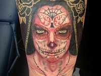 Тату портрет Муэрте