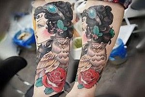 Татуировки нью скул, фото тату работ в стиле new school - ТАТУ-МАНИЯ.
