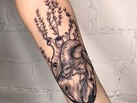 Тату сердце графика