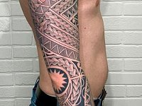 Тату рукав полинезия