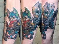 Тату котики биомеханика