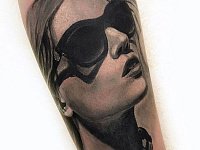 Тату портрет девушки