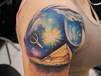 тату космос и пирамиды