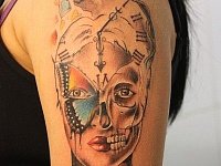 Тату лицо сюрреализм
