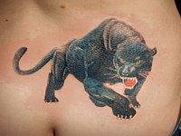 Тату черная пантера